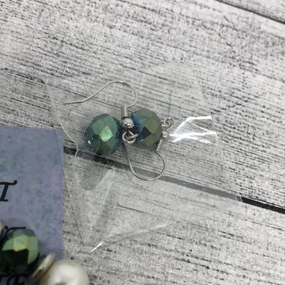 Handcrafted artisan jewelry gift set bracelet and earrings boho free spirit.